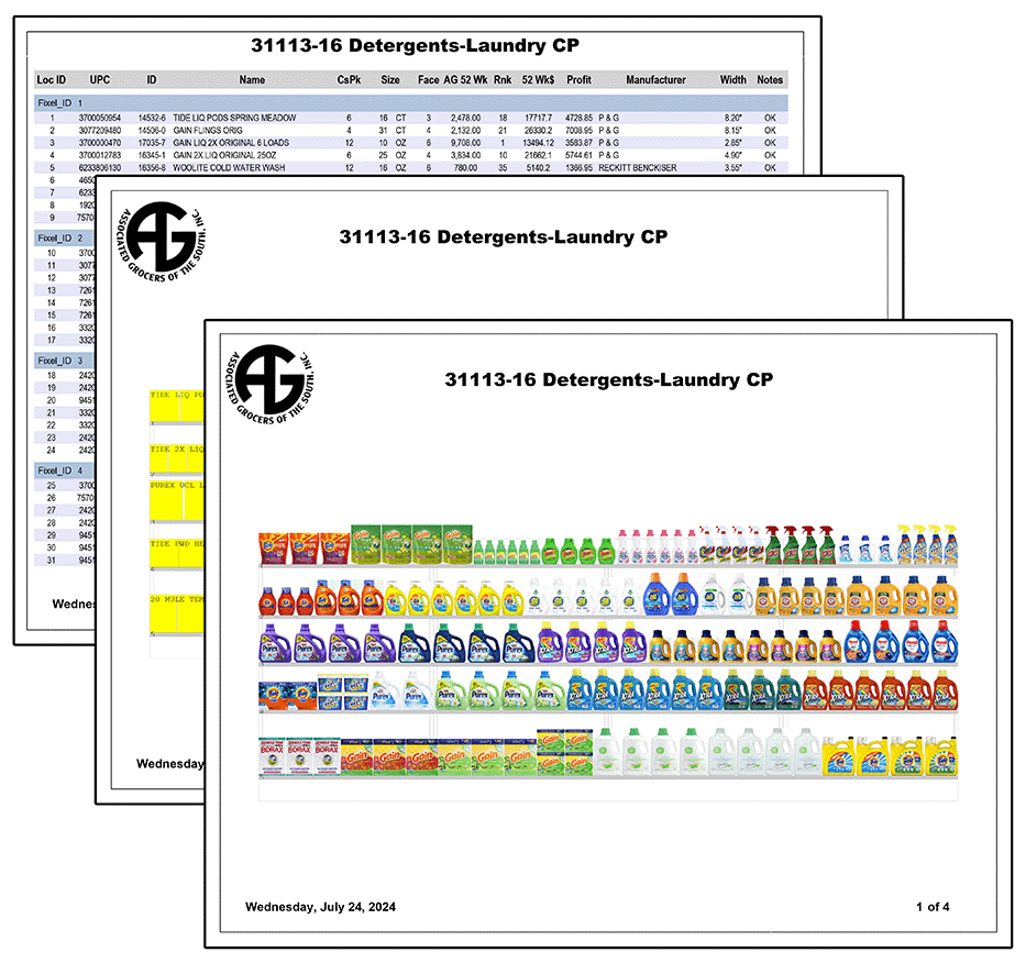 Schematics for Associated Grocers of the South
